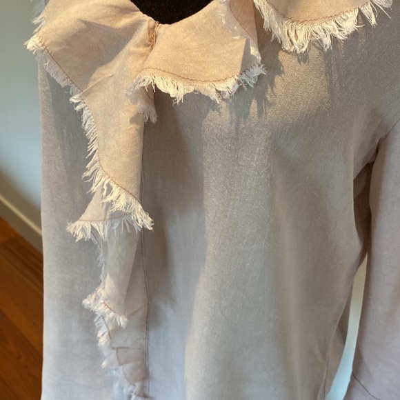 CHELSEA & THEODORE boho Blouse, size S, long sleeve with opening - Picture 5 of 5